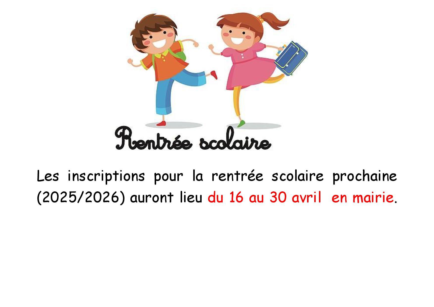 Affiche inscriptions scolaires 002 1