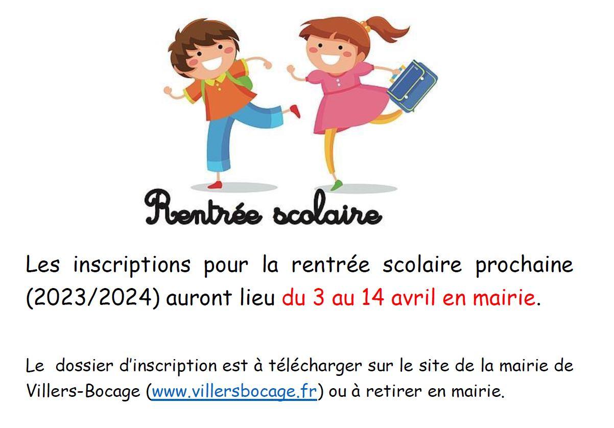 Rentree scolaire 2023 2024